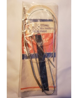 agulha circular-PINGOIN -acessórios para trabalhos manuais,costura- ainda sem uso,1960, esp 45,comp 60 cm. na embalagem original