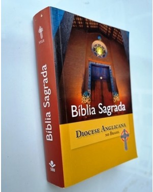 Bíblia Sagrada, Ed. Anglicana, Letra G ,Sociedade Bíblica Brasileira, ótimo estado, c mapas e apêndice  ,1279 páginas. CAPA MOLE, 