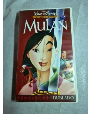 Vhs Mulan, Walt Disney, dublado, 88 m, HIFI Stereo original perfeito estado na caixa.
