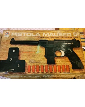 Pistola Mauser, brinquedo antigo Estrela completa 1960